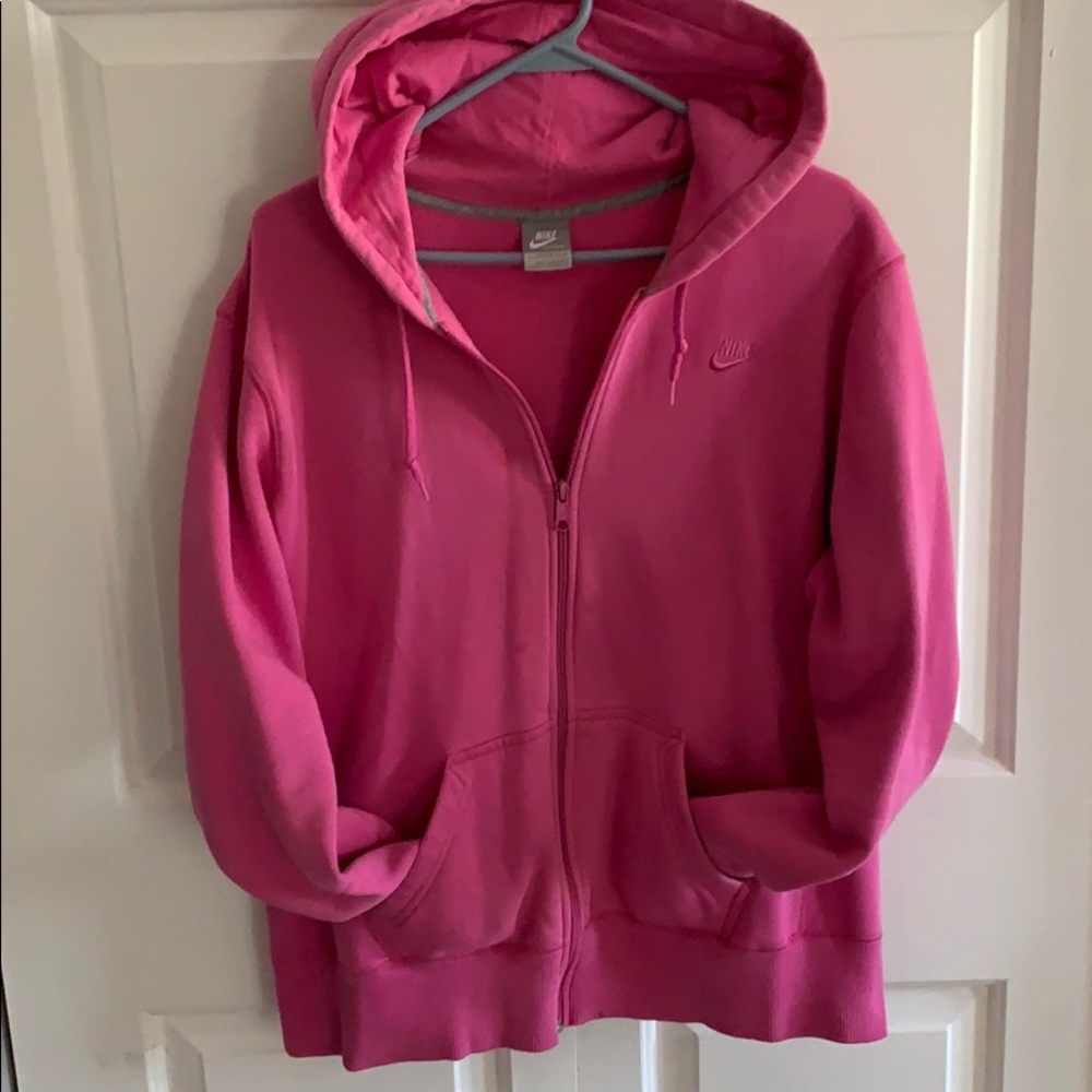 NIKE— Hot Pink Zip-Up Hoodie